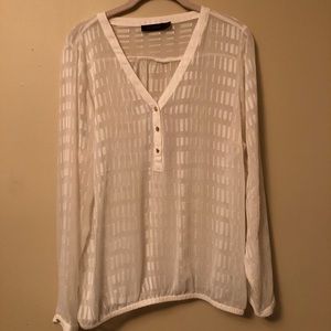 Sale! The Limited white sheer shirt, XL